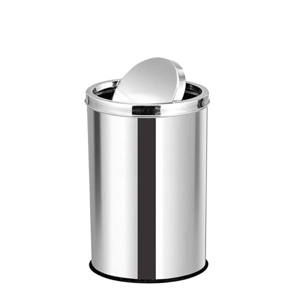 premium ss dustbin with open close lid