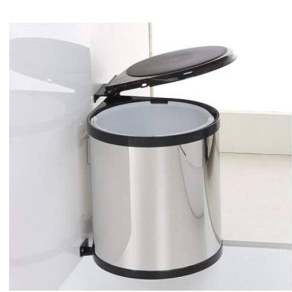premium ss dustbin with open close lid