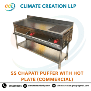 ss chapati puffer with hot plate (commercial)